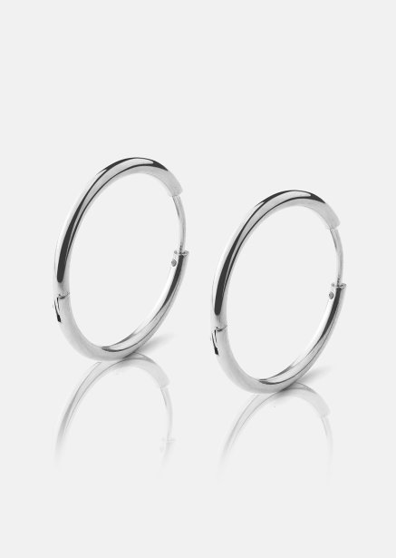 Boucle d’oreille Classic Medium - Silver Plated