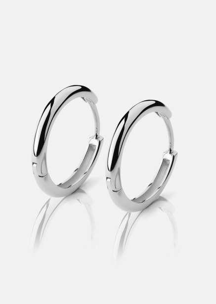 Boucle d’oreille Shine Hoops - Plaquée argent