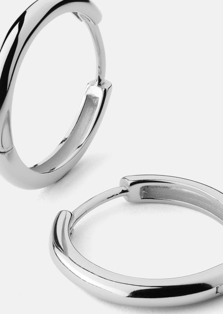 Boucle d’oreille Shine Hoops - Plaquée argent
