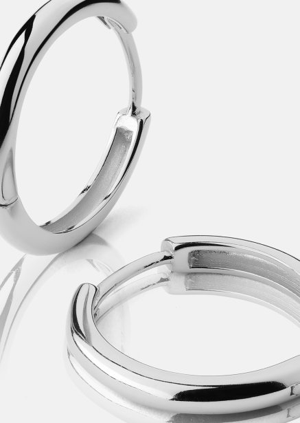 Boucle d’oreille Shine Hoops - Plaquée argent