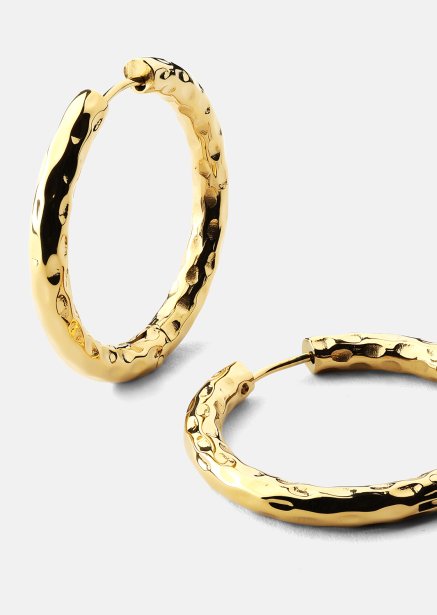 Boucle d’oreille Everyday Hoops - 18k Plaquée or
