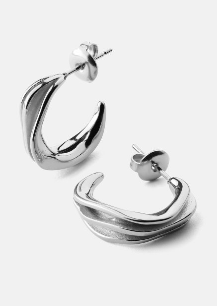 Boucles d’oreilles Gleaming Flow - Plaquées argent