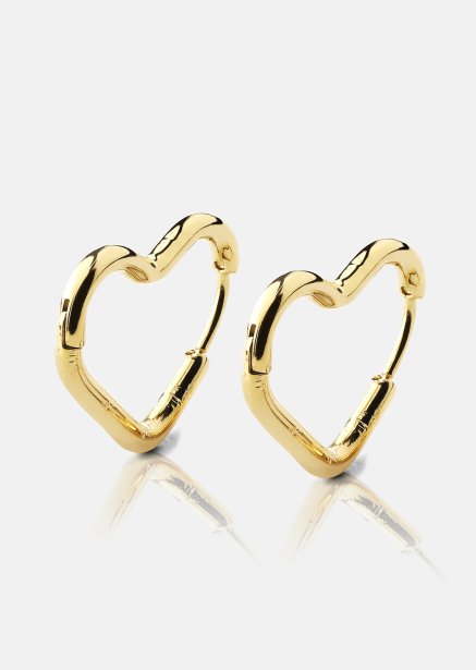 Boucle d’oreille Heart's Embrace - 18k Plaquée or