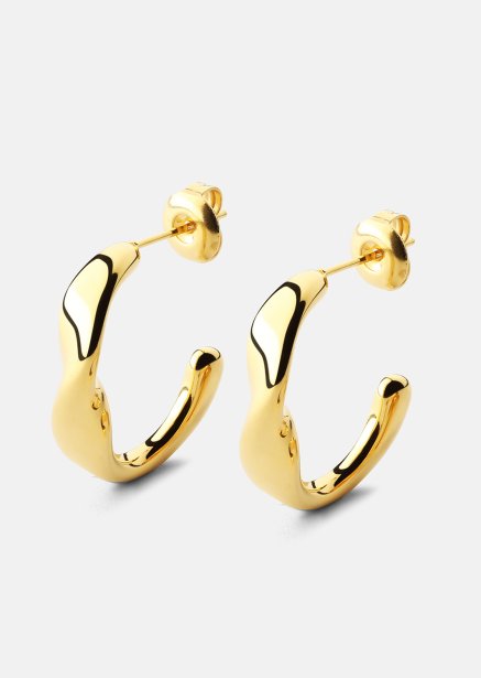 Boucle d'oreille Flow Gleam - 18k Plaquée or
