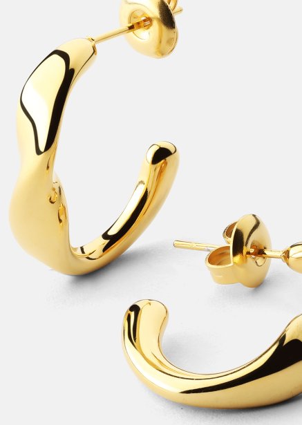 Boucle d'oreille Flow Gleam - 18k Plaquée or