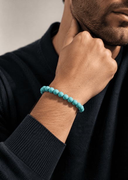 Bracelet perlé Azure Edge