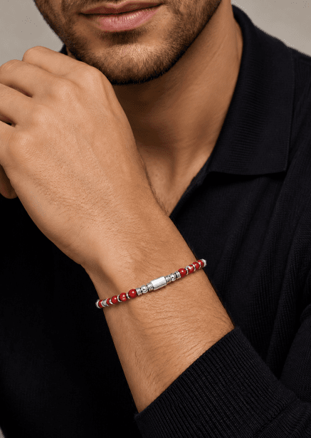 Bracelet perlé Emerald Essence