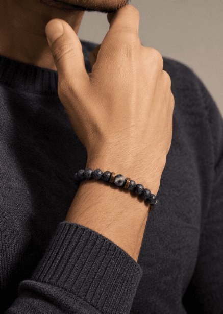 Bracelet perlé Lava Essence