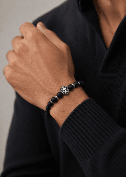 Bracelet perlé Lions Emblem