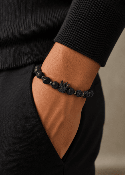 Bracelet perlé Majestic Crown