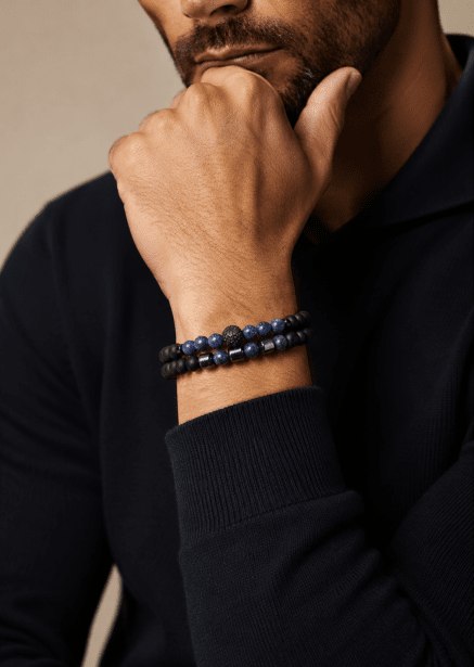 Bracelet perlé Midnight Echo
