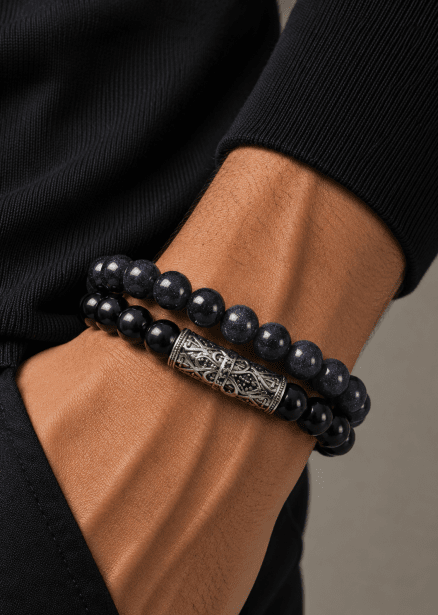 Bracelet perlé Midnight Nexus