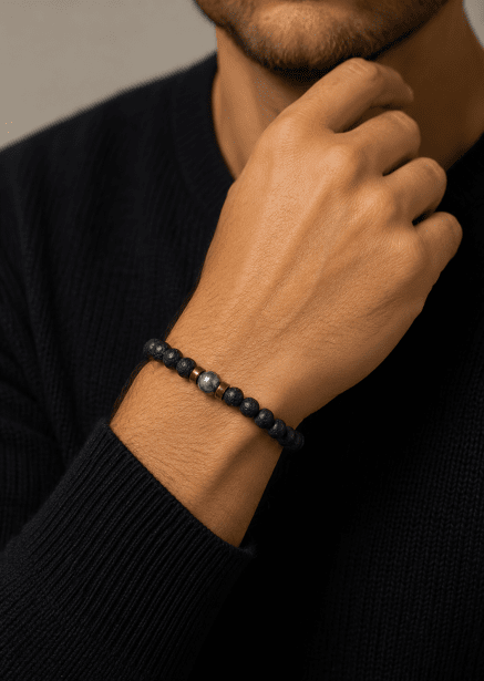 Bracelet perlé Midnight Pulse