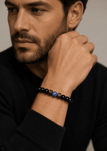 Bracelet perlé Obsidian Forge