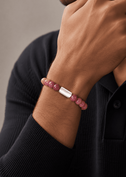 Bracelet perlé Rosy Edge
