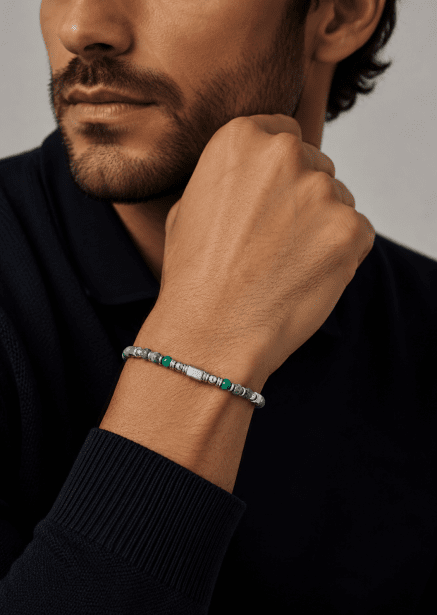 Bracelet perlé Verdant Pulse