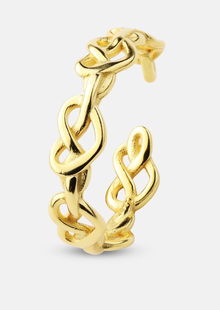 Bague Heart Link - 18k Plaquée or