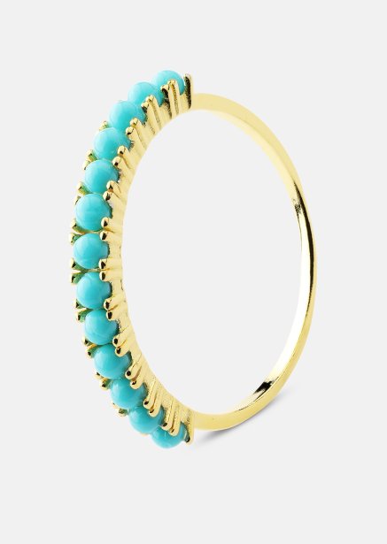 Blue Pearl Elegance Bague - 18k Plaquée or