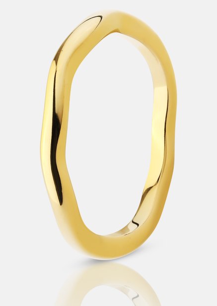 Bague Wave Gold - Plaqué or 18k