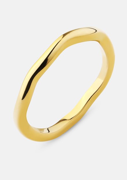Bague Wave Gold - Plaqué or 18k