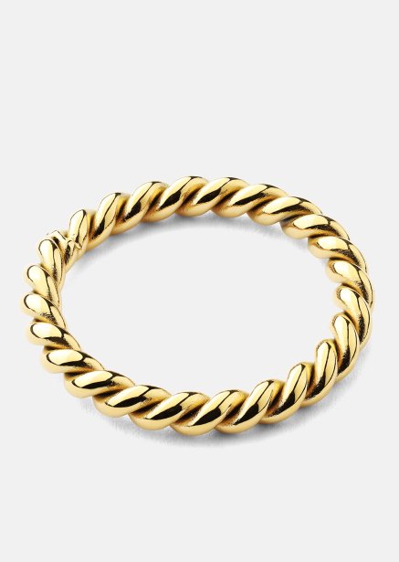 Bague Golden Twist - Plaqué or 18k