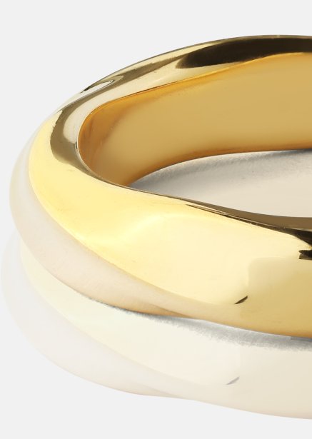 Bague Swirl - Plaqué or 18k
