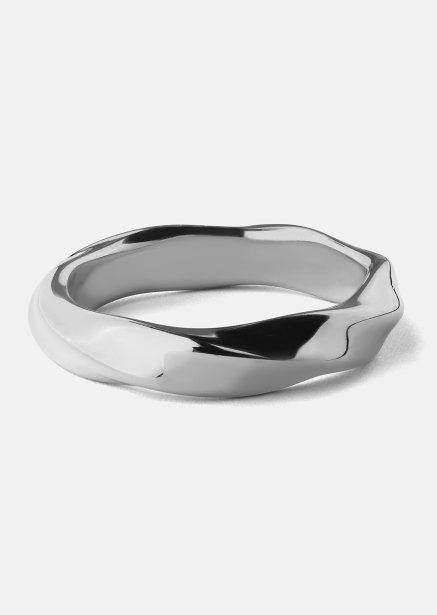 Bague Swirl - Plaquée argent