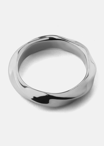 Bague Swirl - Plaquée argent