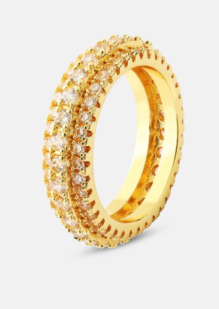 Bague Crystal Shimmer - Plaqué or 18k