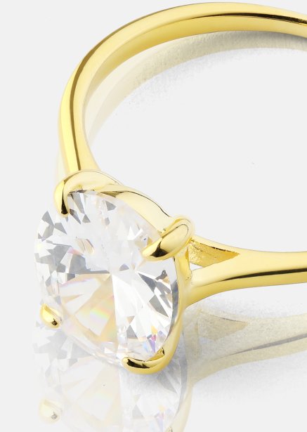 Bague Clarity - 18k Plaquée or