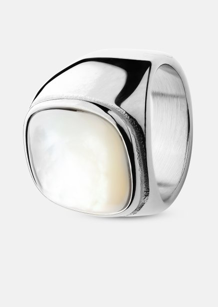 Bague Blanche - Plaquée argent