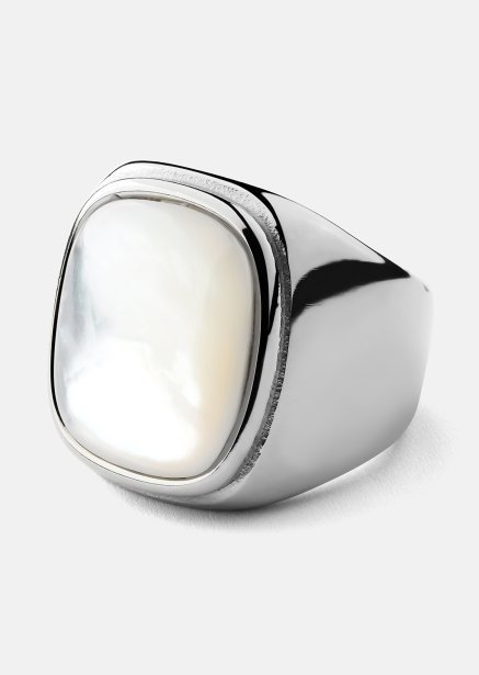Bague Blanche - Plaquée argent