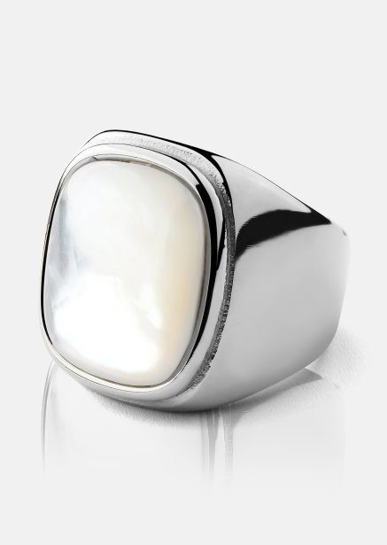 Bague Blanche - Plaquée argent