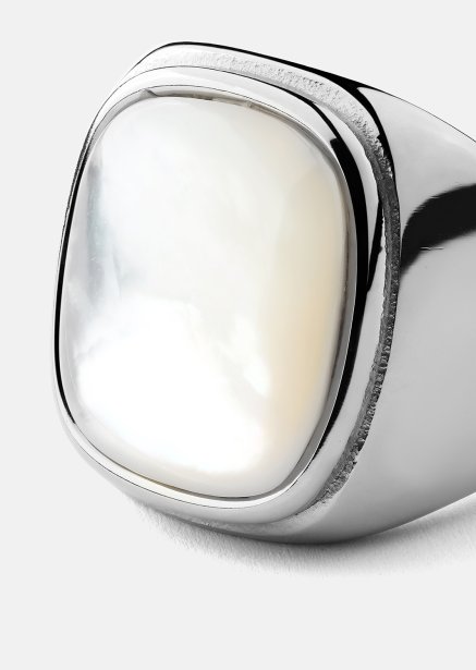Bague Blanche - Plaquée argent