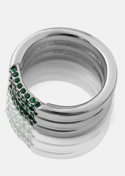 Bague Green Lumière - Plaquée argent