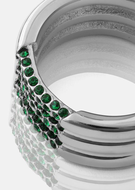 Bague Green Lumière - Plaquée argent