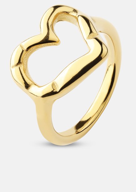 Bague Heartbeat - 18k Plaquée or