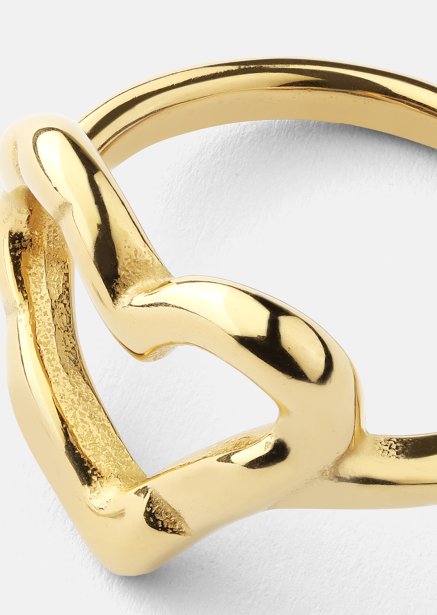 Bague Heartbeat - 18k Plaquée or