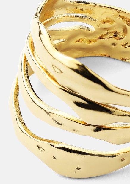 Bague Wave - 18k Plaquée or