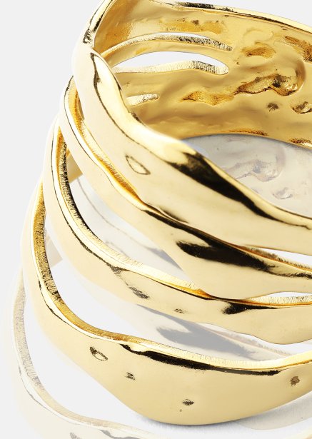 Bague Wave - 18k Plaquée or