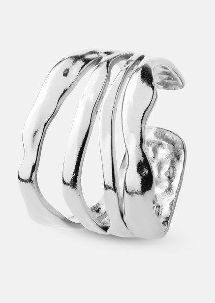 Bague Wave - Plaquée argent