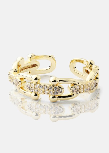 Bague Link Luxer - 18k Plaquée or