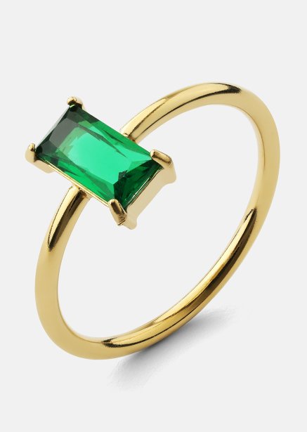 Bague Emeraldis - 18k Gold Plated
