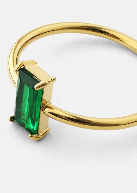 Bague Emeraldis - 18k Plaquée or