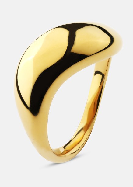 Bague Soft Curve - 18k Plaquée or