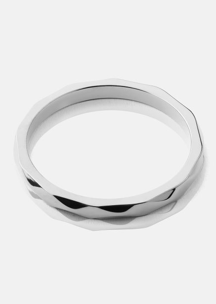 Bague Facet Gleam - Plaquée argent