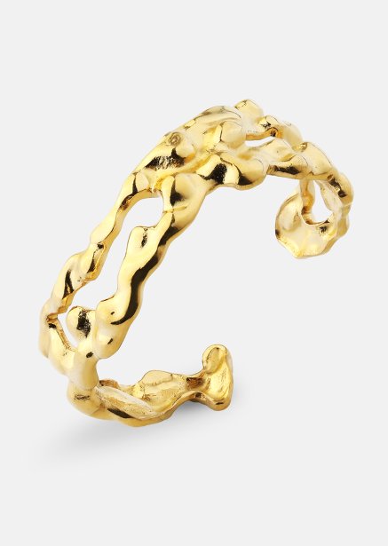 Bague Molten Wave - 18k Plaquée or