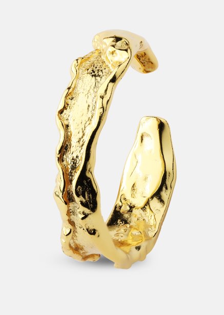 Bague Raw Texture - Plaqué or 18k