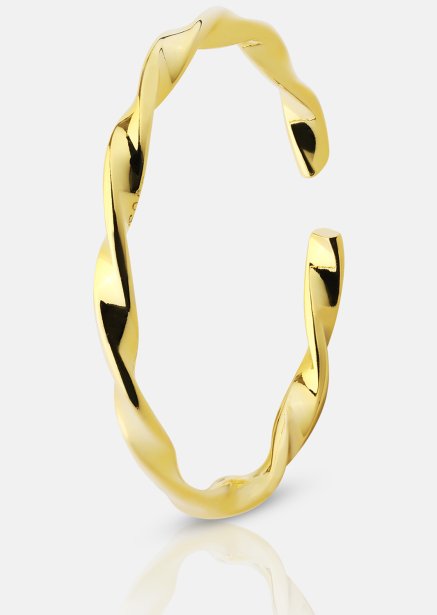 Bague Twist Whisper - 18k Plaquée or