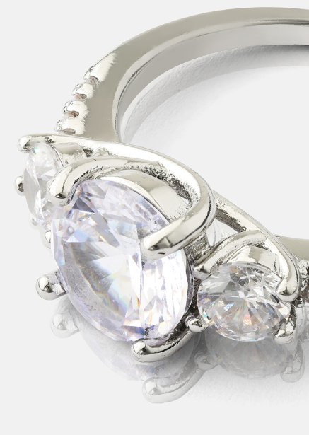 Bague Trinity - Plaquée argent